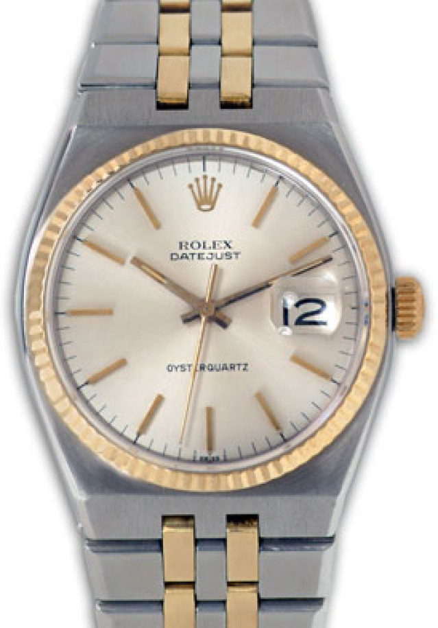 Used Rolex Datejust Oysterquartz 17013 Gold & Steel